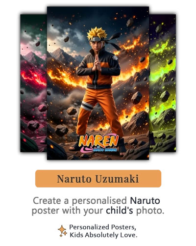 Personalized Naruto Poster for Kids